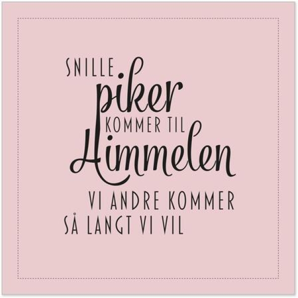 Serviett - Snille piker