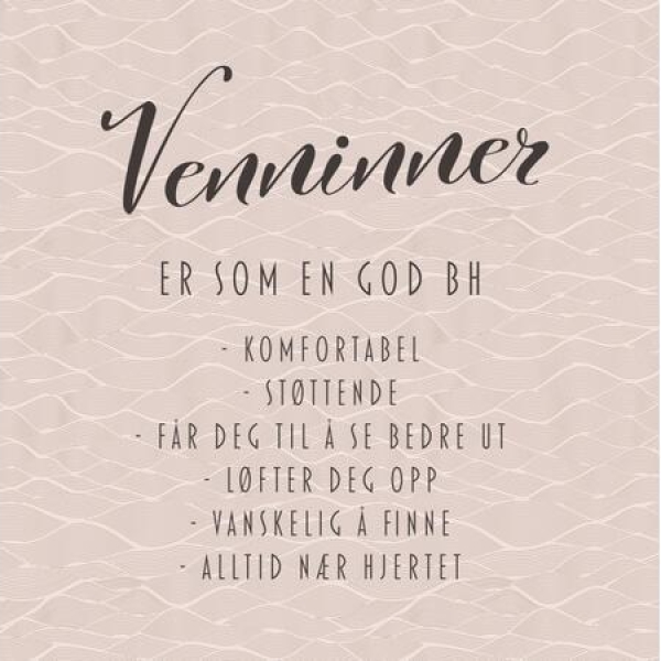 Serviett - Venninner