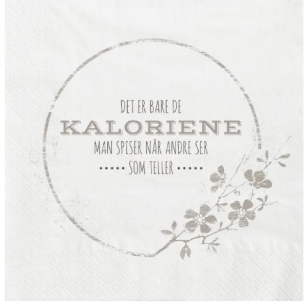 Sertviett - Det er bare de kaloriene
