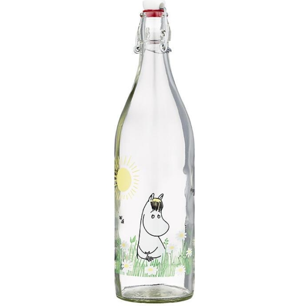 Mummi - glassflaske i hagen - 1l