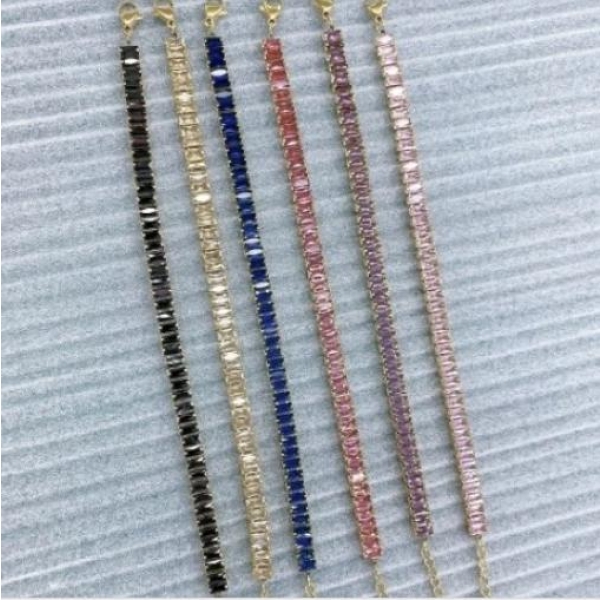 Armbånd med zirkonstener - Lys rosa - Bilde 2