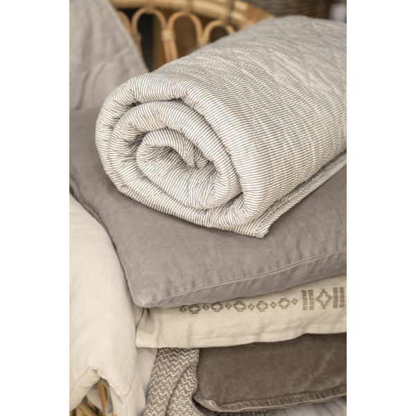 Ib Laursen - Quilt Melkedrenger - Hvit/jordfarget - Bilde 2