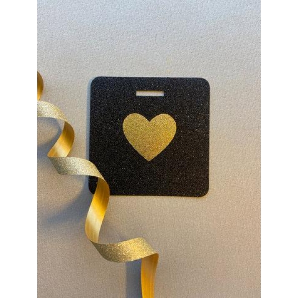 Glittertags - Hjerte