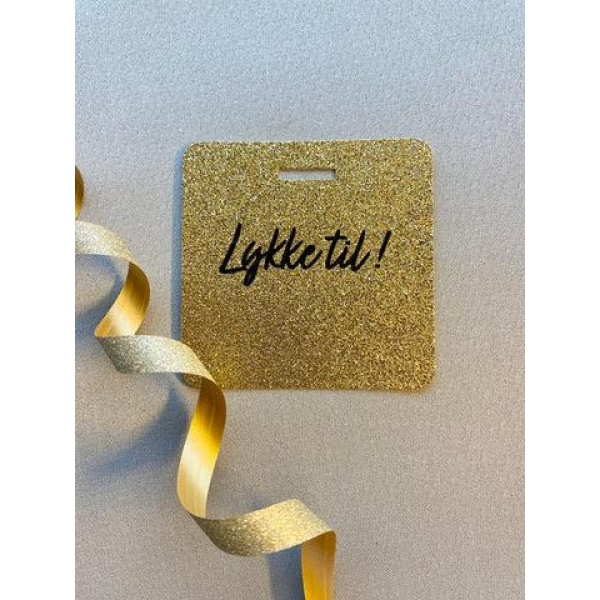 Glittertags - Lykke til