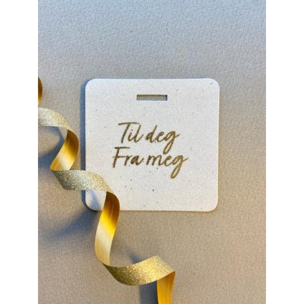 Glittertags - Til deg fra meg