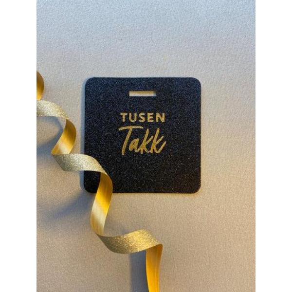 Glittertags - Tusen takk