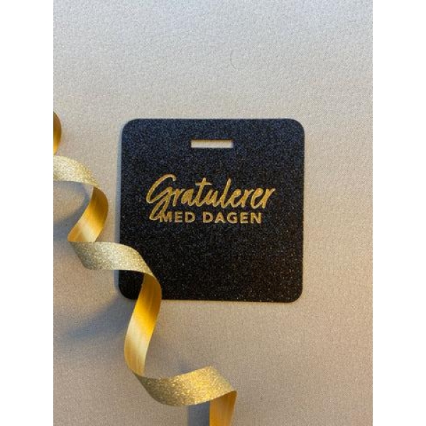 Glittertags - Gratulerer med dagen