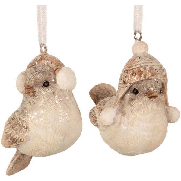 Fugl - Henge Beige/brun mix