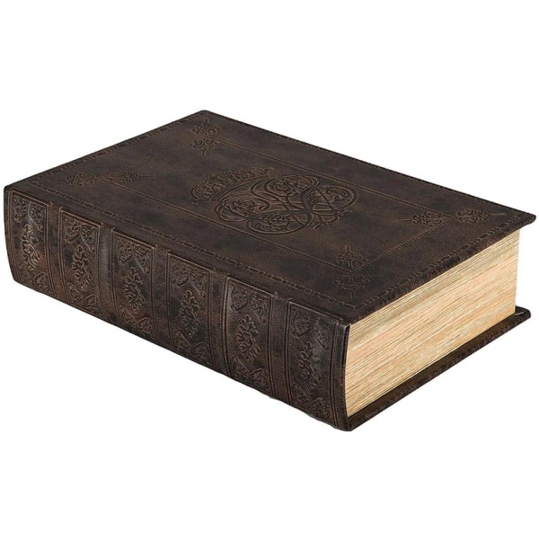 Bok - oppbevaring i lær