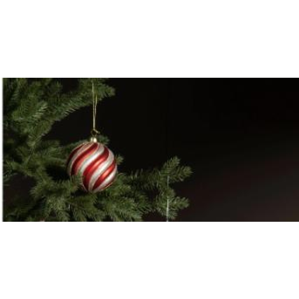 Julekule - Tivoli glass 8cm