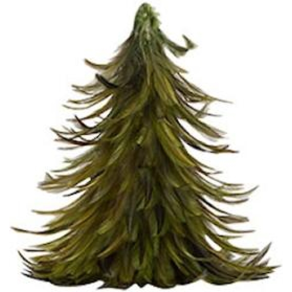 Gran - Fjær grønn 25 cm