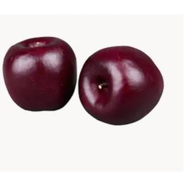 Eple - mørk rød dekor