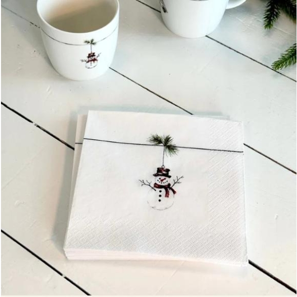 Sögne Home - Servietter Snømann