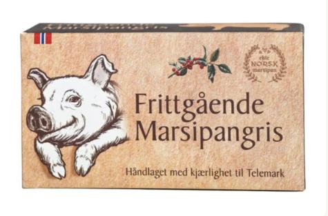Frittgående Marsipan gris 140gr