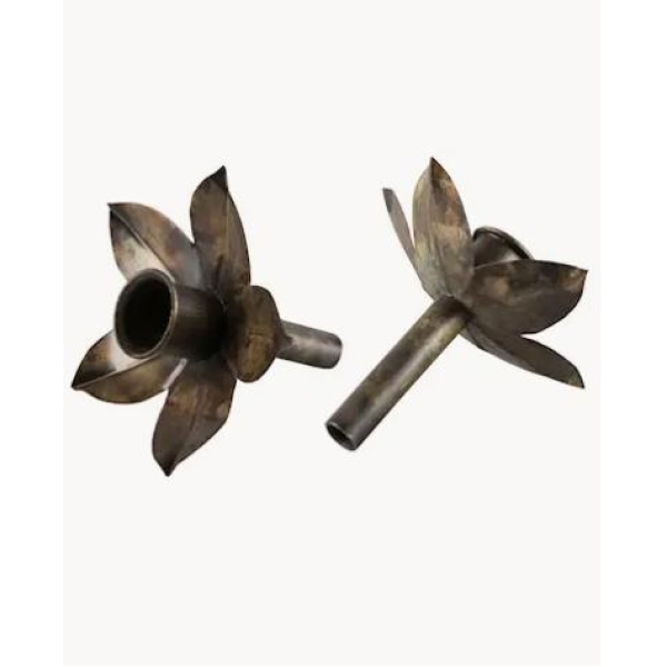 Kronelysholder flaske - Brun