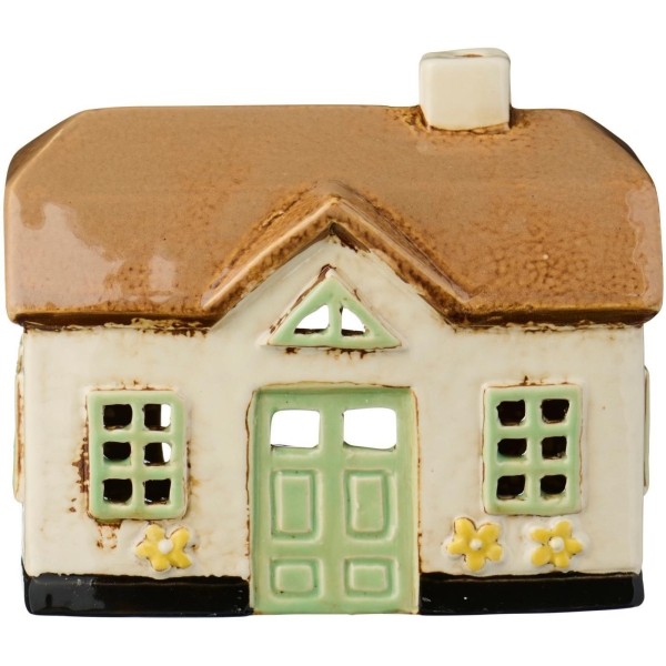 Ib Laursen hus - Ebeltoft hvit grønne vinduer