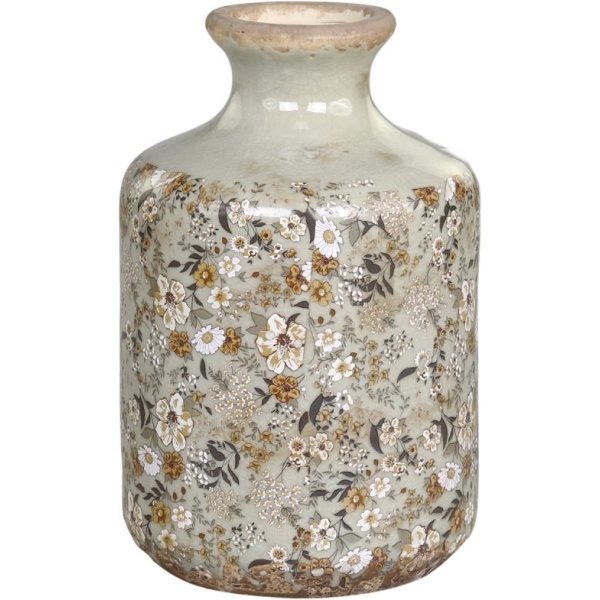 Evry Vase med blomster h17cm