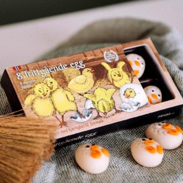 Fryda 8 Frittgående Egg - Marsipan