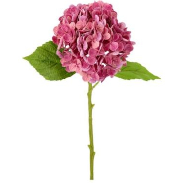Hortensia - kunstig rosa 50cm