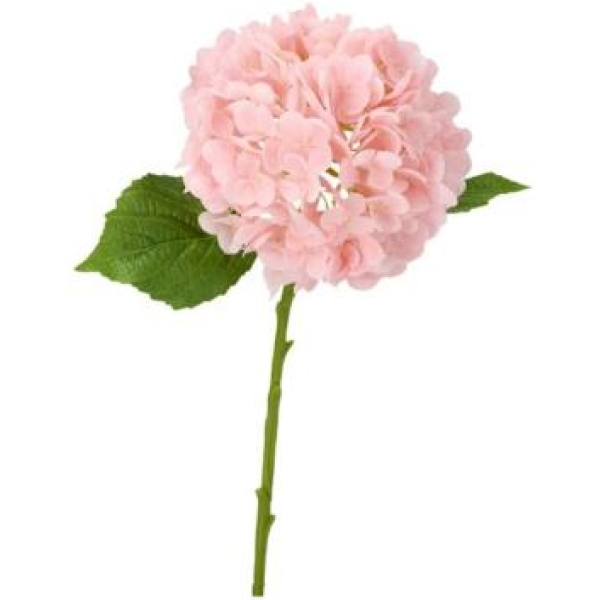 Hortensia - kunstig lys rosa 50cm