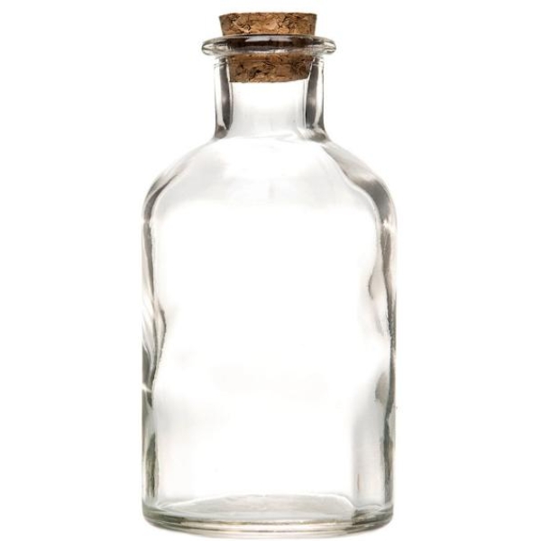 Glassflaske klar 12cm